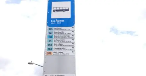 PARADERO SITP BARRIO LOS ALAMOS  079A05